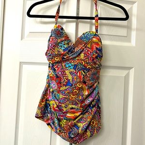 Bleu-tankini with bottom